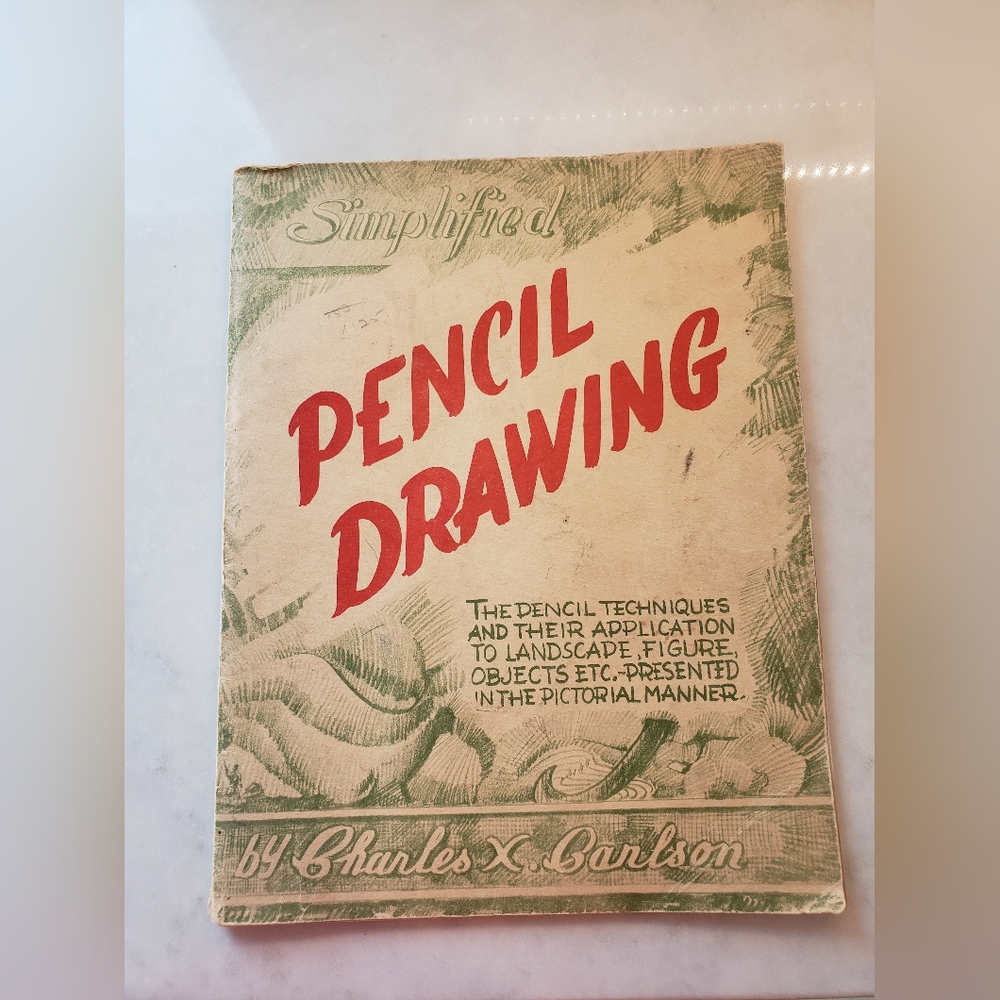 Simplified Pencil Drawing by Charles X. Carlson